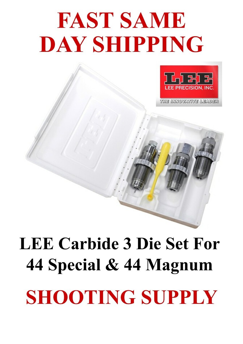 LEE Carbide 3-Die Set for 44 Special / 44 Magnum 90516 FAST SAME