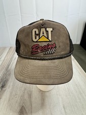 Vintage CAT Racing Snapback Hat Caterpillar Tonkin Cat Licensed Products