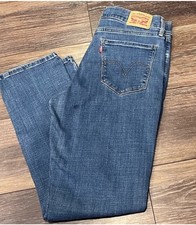 Levi's Jeans Womens Size 28 Blue Light Wash Denim Stretch Classic Straight Leg