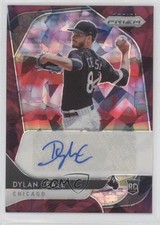 2020 Panini Prizm Rookie Burgundy Cracked Ice 16/25 Dylan Cease #RA-DC Auto md3