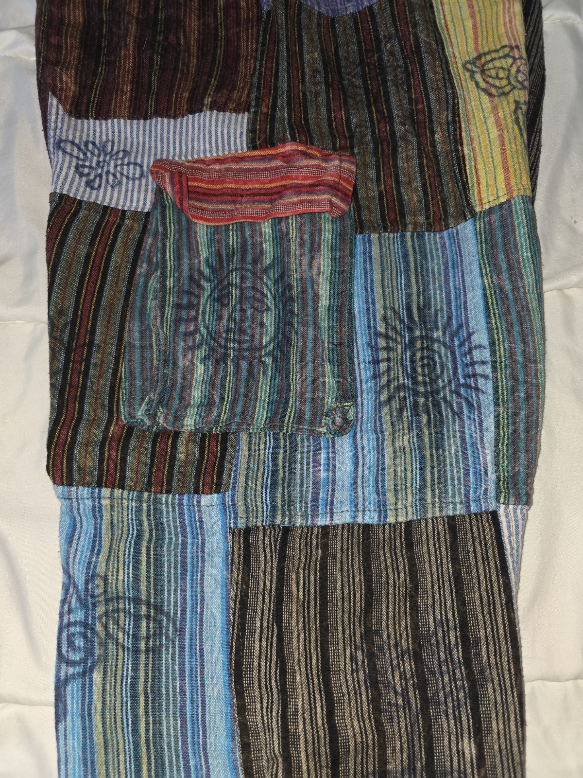 Rising International Patchwork Multi Print Pants … - image 8