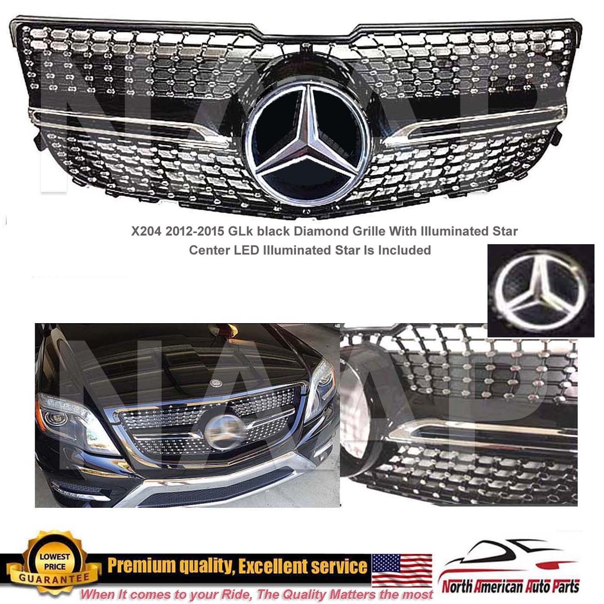 楽天市場】【P10倍｜9/4-9/11】メルセデスベンツ フロントグリル 13-15