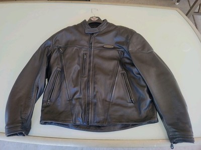 Harley-Davidson Men's FXRG 2XL leather motorcycle jacket with liner