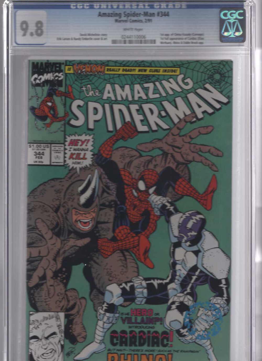 アメコミリーフ Amazing Spider-Man #344 CGC 9.2 Amazing Spider-Man #344 Value - GoCollect