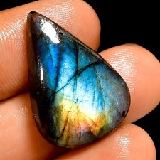 Top Quality Natural Labradorite Pear Cabochon Loose Gemstone 18.5 Ct 24X17X6 mm