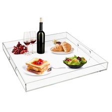 Decorative Trays Countertop Organiser Clear Extra Large Acrylic Serving Tray