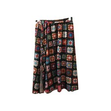 Patchwork Cottagecore Granny Skirt Elastic Waist Prairie Boho Hippie Size 0XL