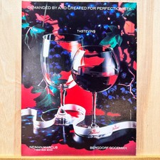 1991 Baccarat Glassware Stemware Vintage Print Ad Advert Art