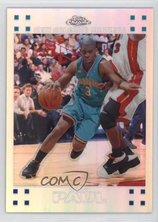 2007-08 Topps Chrome Refractor 702/999 Chris Paul #40 13s1
