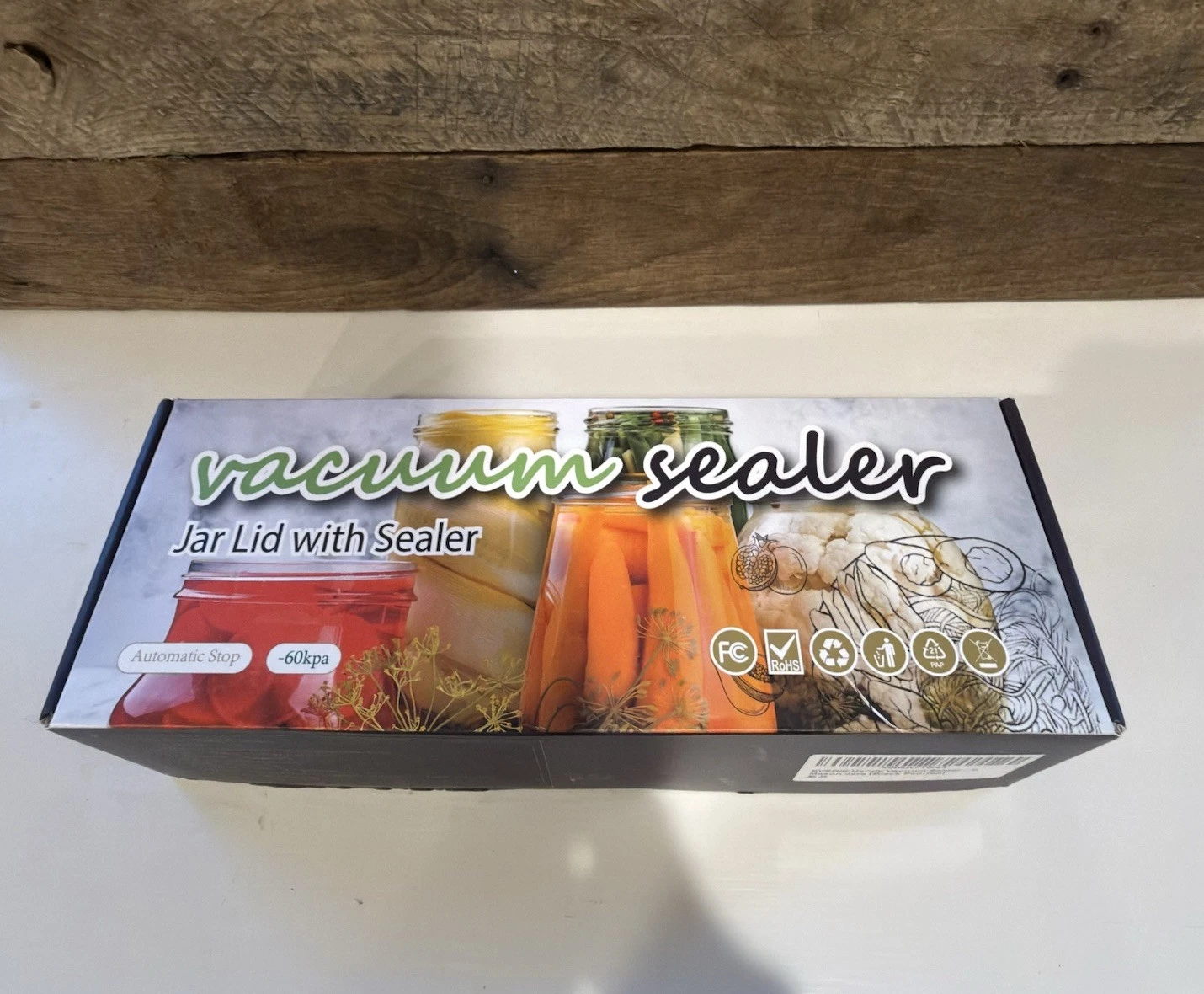 Handheld Vacuum Jar Lid Sealer for Mason Jars.Large And Small Lids Included.