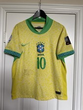 Brazil Home Kit 24/25 Neymar JR #10 Mens Medium