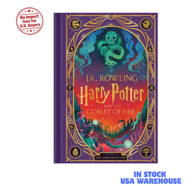 Harry Potter Book 4 Goblet of Fire Illustrated Hardcover J.K. Rowling