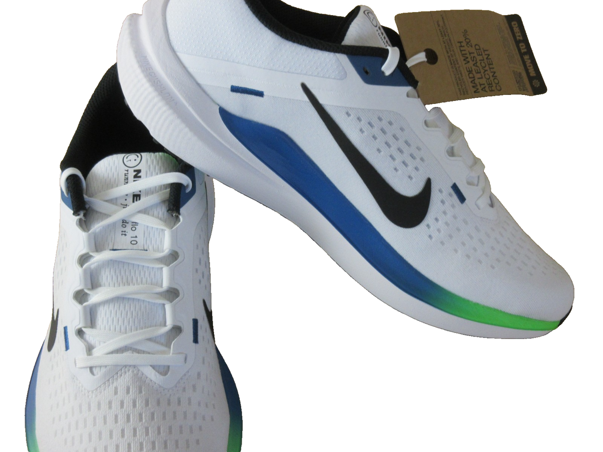 Nike Air Winflo 10 Mens Size 12 Running Shoes White/Blue Sneakers HQ1184-141 NEW Nike Air Winflo 10 Sail Game Royal W for sale | eBay main image 2