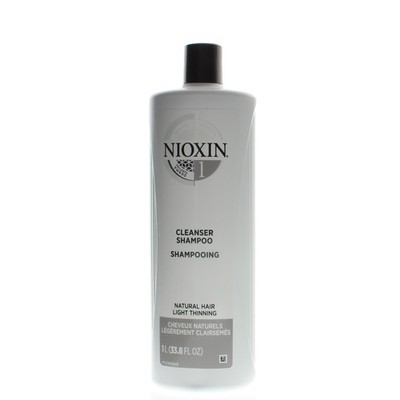Nioxin System 1 Cleanser Shampoo, Fine Hair 33.8oz/1 Liter