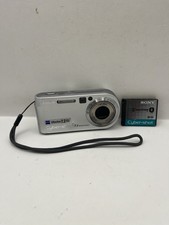 Sony Cyber-shot DSC-P200 7.2MP Digital Camera Silver + Strap & Battery