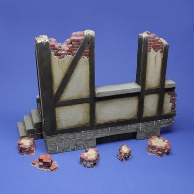 MW22 ROYAL MODEL 1099 GERMAN HOUSE RUIN NO.1 (1/16) HAUS RUINE GEBÄUDE
