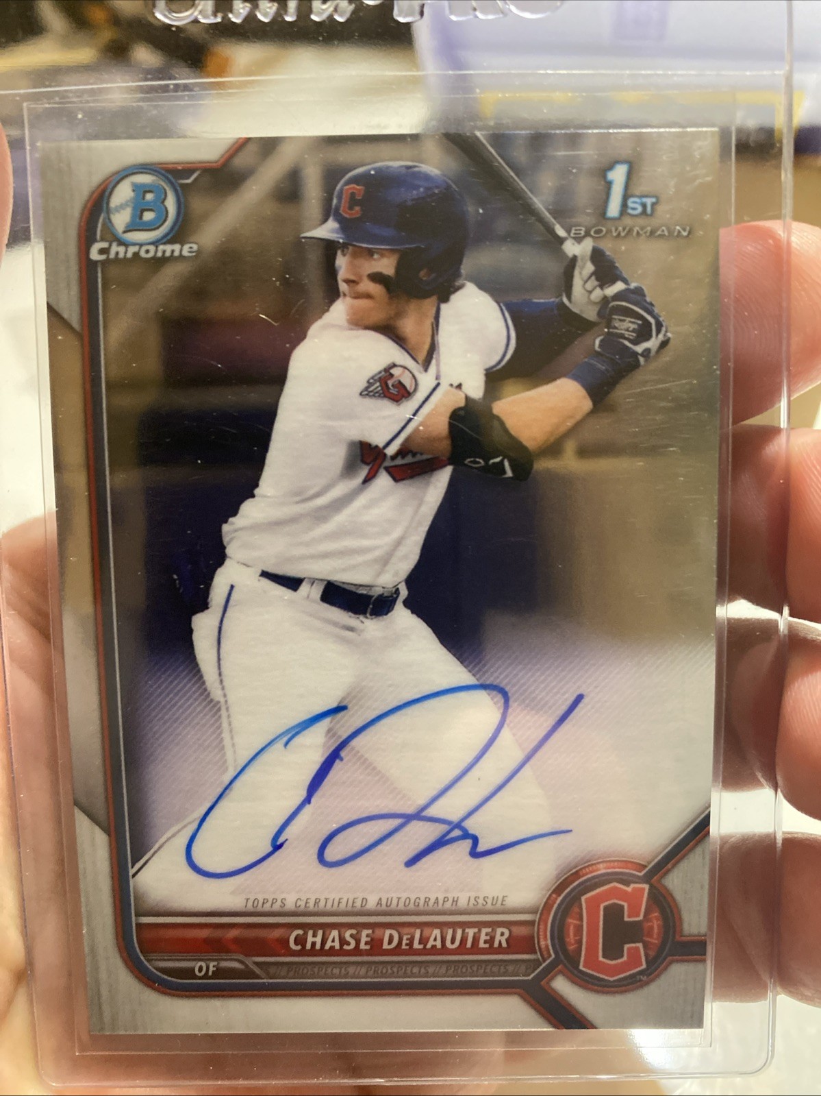 2022 Bowman Draft - Chrome Draft Pick Autographs Chase Delauter #CDA-CD (AU, RC)