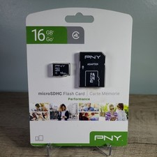 New PNY Professional 16GB/GO MicroSDHC Card - P-SDU16G4-GE
