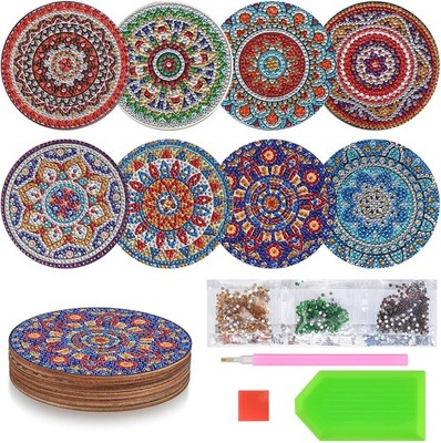 Mandala Muster Diamant Kunst Untersetzer 8er Set Zum Selbermachen Bastelset