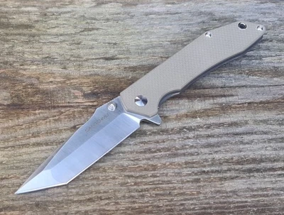 GUANGXI SANRENMU HARDWARE TECHNOLOGY CO.,LTD Sanrenmu Messer9001LTC-GV Tanto Taschenmesser 12C27 Stahl G10 Kugellager