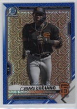 2021 Bowman Chrome Prospects Mega Box Blue Mojo Refractor Marco Luciano 16jo
