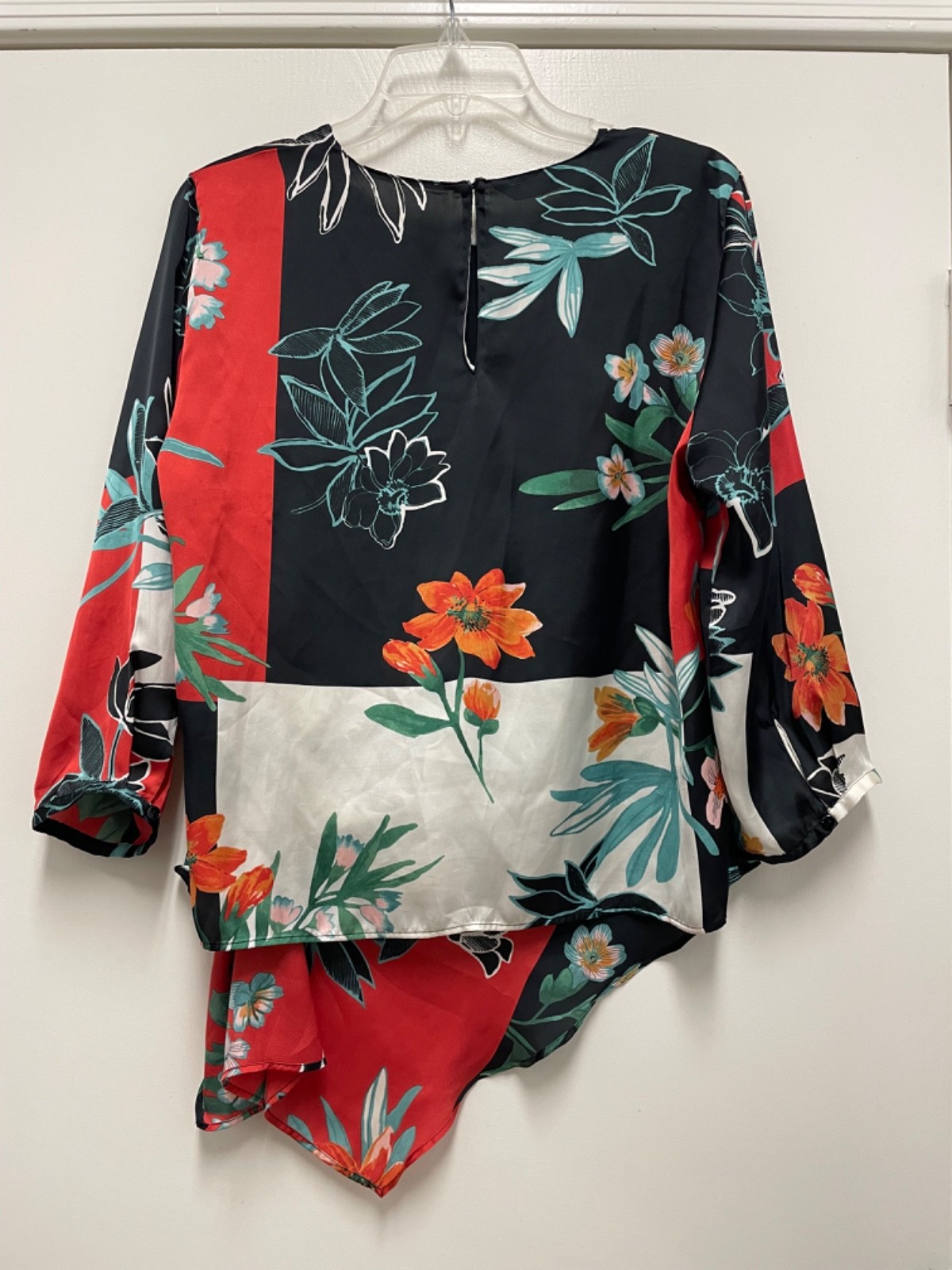 ZARA BASIC Blouse - Multicolor Polyester 3/4 Slee… - image 2