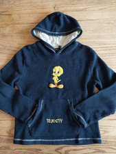 Vtg 2000 Tweety Bird Warner Bros Looney Tunes Fleece Hoodie Youth Sz Large