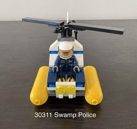 100% Complete LEGO CITY Police Dog Unit 60048, 60041 Crook Pursuit, 30311 Swamp