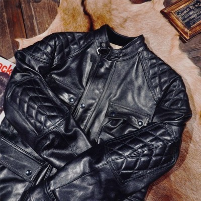 Mens Heavyweight M65 Field Jacket Retro Veg-Tanned Horsehide