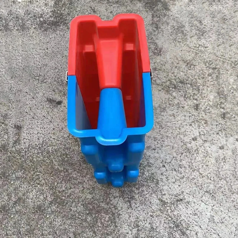 Molde de ladrillo de hormigón enclavamiento pared hueca bloques de construcción moldes de plástico Foto 4 de 4