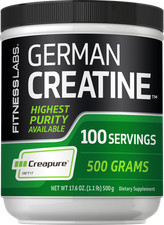 German Creatine Monohydrate Powder  1.1 lb  Creapure Fitness  by Fitness Labs