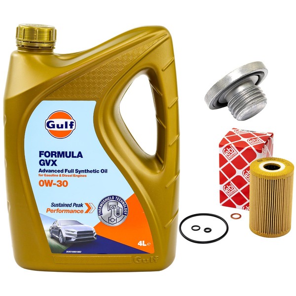MotoröL Filter Set 0W-30 4 Liter + ÖLablassschraube FüR BMW 3Er 316I 318I E46-image