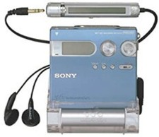 SONY MZ-N910 L MD Walkman Portable NetMD Recorder Blue Japan Used