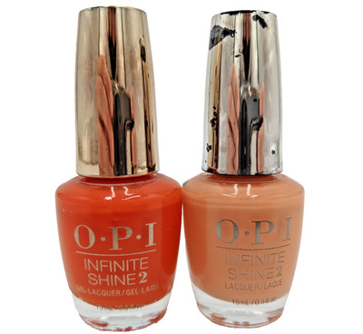 Lot of 2 OPI Infinite Shine 2 Nail Polish NEW   SUNRISE SUNSET & SANTA MONICA