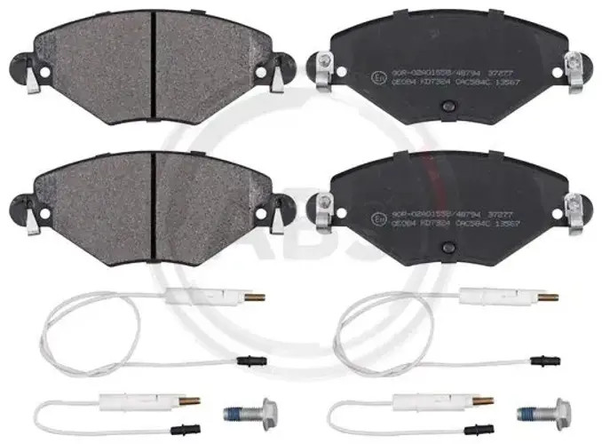 Brake pads 37277 A.B.S. for CITROËN C5 I C5 I Estate C5 II C5 II Break