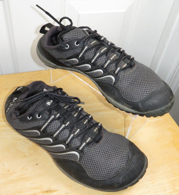 Merrell Shoes Mens Size 9 Barefoot Trail Glove Black/Granite Outdoor J15647