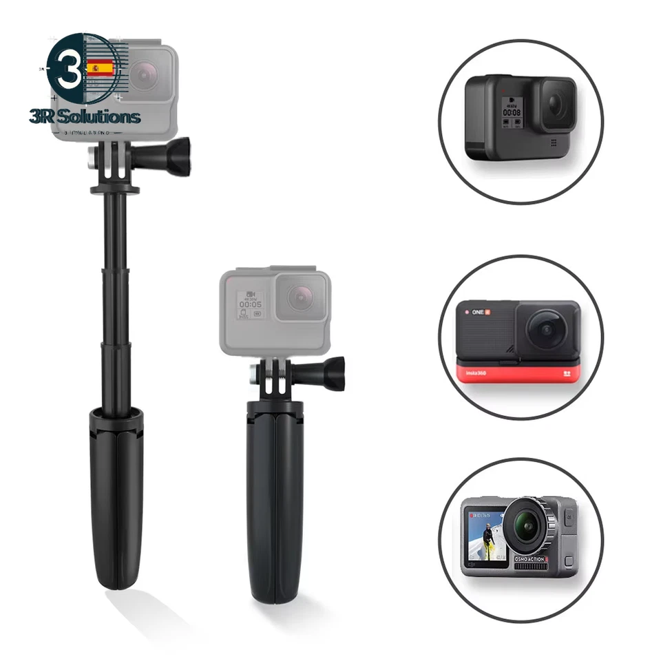 Mini Trípode Plegable Gopro Hero Vlog Monopod Cámara - Imagen 4 de 4