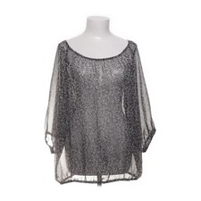 KappAhl, Bluse, Größe: 44/46, Schwarz/Weiß/Mehrfarbig, Damen #IW3