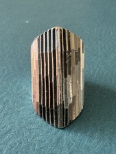 Vintage Modernist Mexico Taxco .925 Sterling Silver Ring Size 6.25  