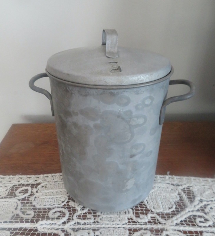VTG Leyse Aluminum 6QT Pot Vegetable Seafood Steamer Basket Vented Lid #2576 USA