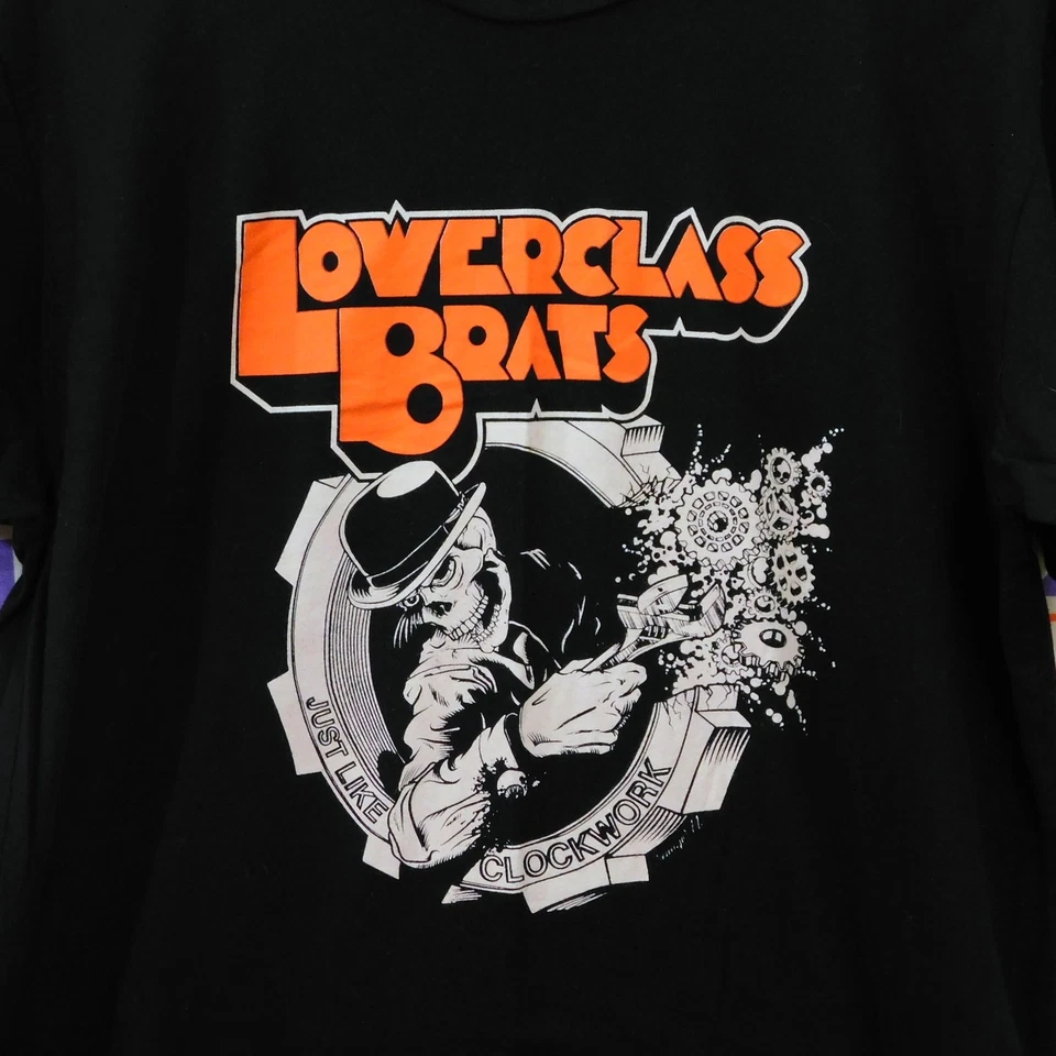 Camiseta Lowerclass Brats Just Like Clockwork Talla L Punk Rock Mecánica Naranja Foto 3 de 4