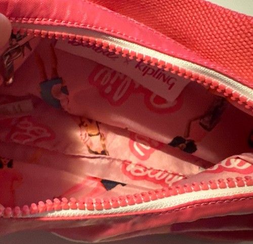 Kipling Barbie Ayda Small Nylon Shoulder Crossbody Bag Lively Pink NWT - Picture 6 of 6