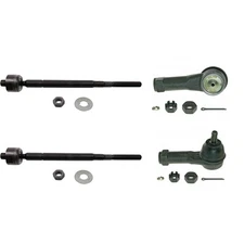 SET-MOES3669 Moog Set of 4 Tie Rod Ends Front Driver & Passenger Side Left Right