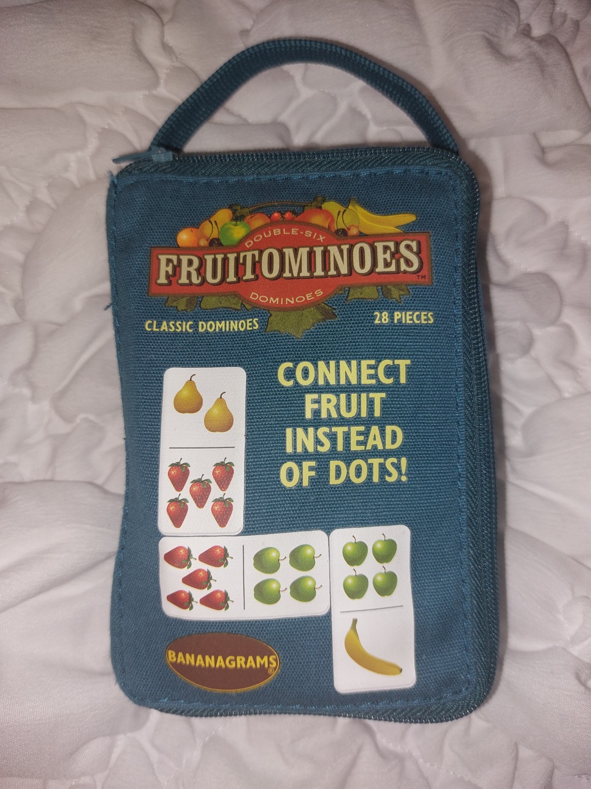 Bananagrams Fruitominoes Domino Game 28 Pieces - Complete Age 5+ 2-4 Players