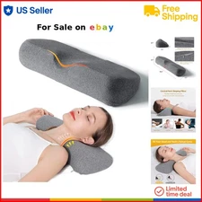 Memory Foam Cervical Neck Pillow 2-in-1 Support Pain Relief Sleeping Shoulder