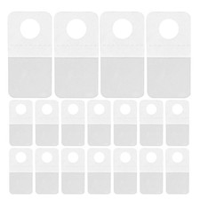 500pcs Clear Sticky Hanging Tabs - Retail Sticky Hanging Tabs with Round Hole