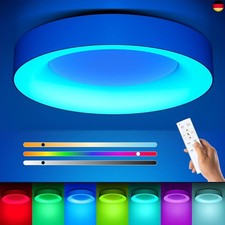 Matane LED Deckenleuchte RGB Farbwechsel, Deckenlampe Dimmbar mit