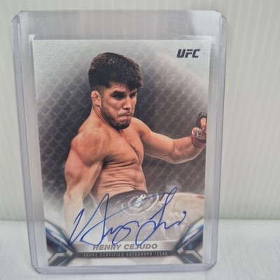 2018 Topps UFC Knockout Henry Cejudo Autograph Card 061/299 #KA-HC