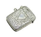 Edwardian Sterling Silver Ivy Leaf Pattern Vesta Case Antique 1907 Birmingham