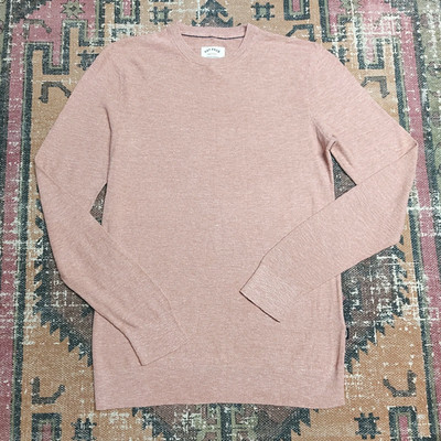 Small FAT FACE Mens Jumper Salmon Pink Cotton Regular Fit 38'' Chest